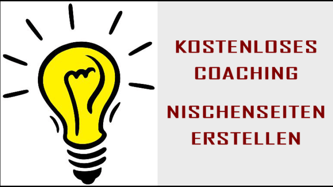 kostenloses Coaching Nischenseiten erstellen